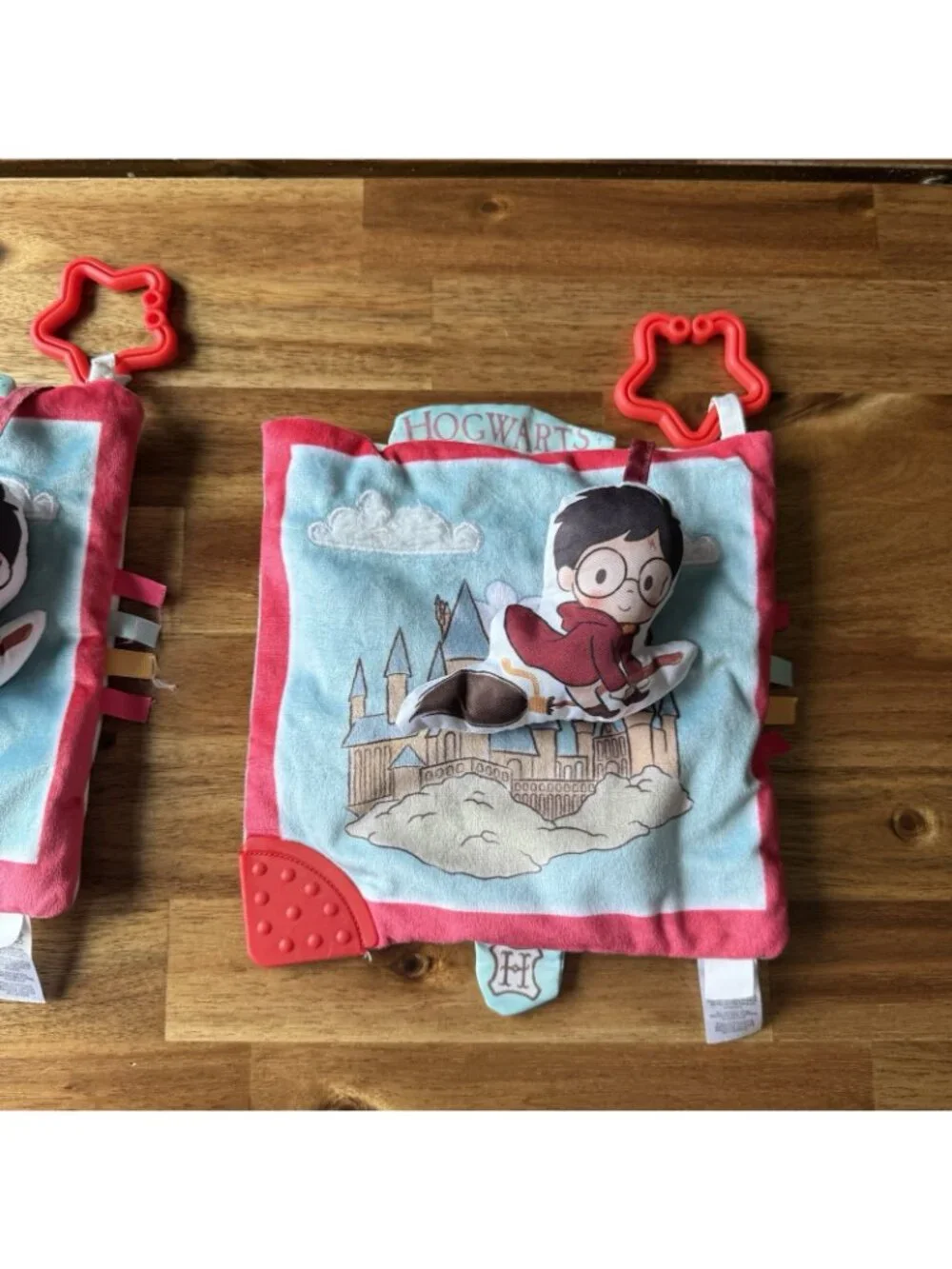 2 Harry Potter Baby Crinkle Square Activity Toy Teether BPA Free Wizarding World